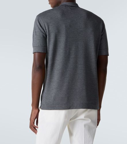 Polo in piqué di cotone e seta - Zegna - Modalova