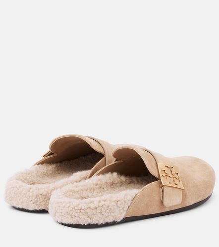 Mules Mellow in suede con shearling - Tory Burch - Modalova