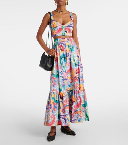 Falda larga de algodón estampada - Etro - Modalova