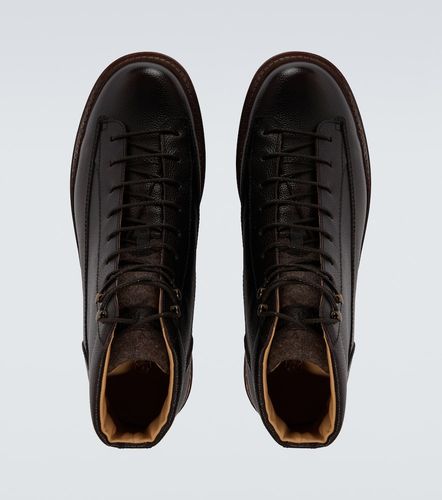 Botas con cordones de piel - Brunello Cucinelli - Modalova