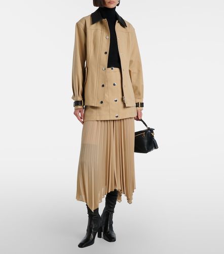 Giacca Talla in cotone con pelle - Veronica Beard - Modalova