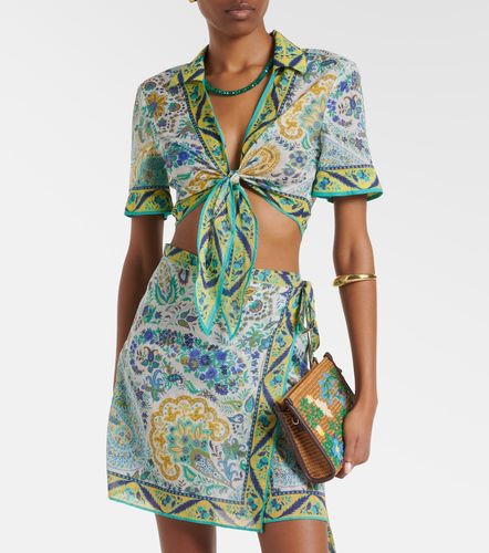 Etro Floral cotton crop top - Etro - Modalova