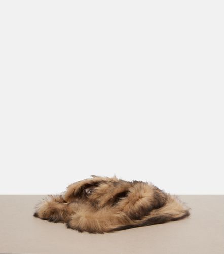Sandali infradito in shearling - Dolce&Gabbana - Modalova