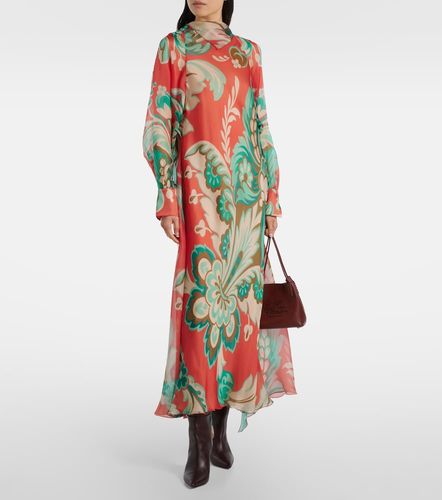 Vestido largo de seda estampado - Etro - Modalova