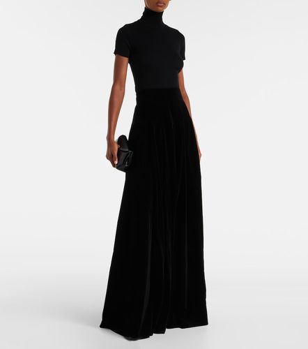 Falda larga de terciopelo de algodón - Max Mara - Modalova