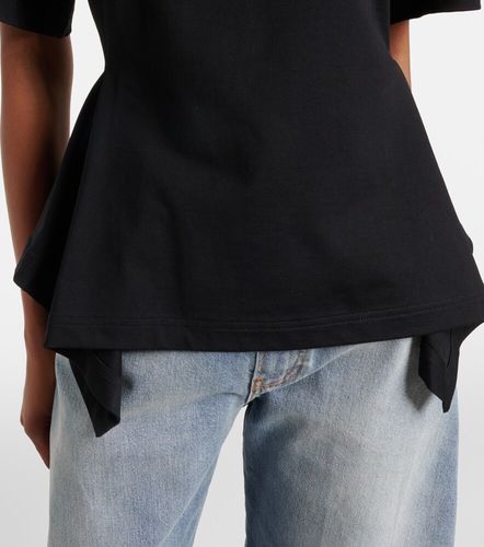 Alaïa Camiseta de jersey de algodón con peplum - Alaia - Modalova