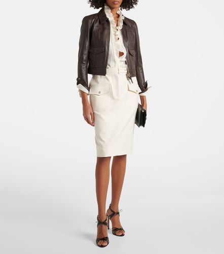 Falda midi de mezcla de algodón - Tom Ford - Modalova
