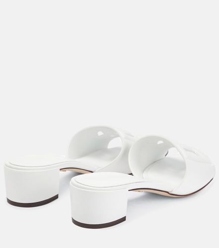 Dolce&Gabbana Mules de piel con DG - Dolce&Gabbana - Modalova