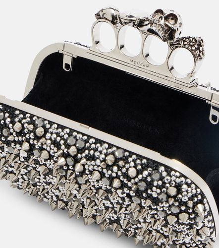 McQueen Knuckle embellished clutch - McQueen - Modalova
