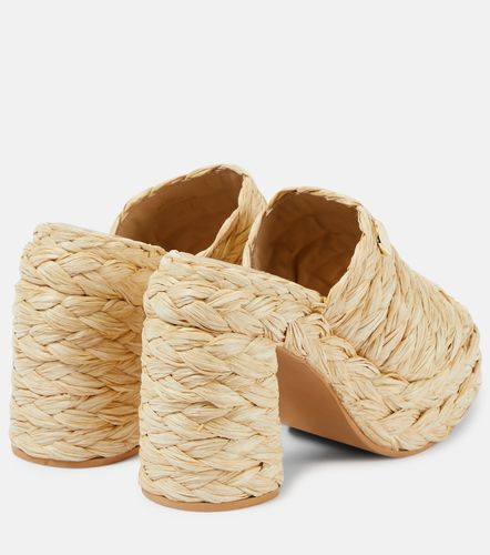 Mules con plataforma Skyla efecto rafia - Stella McCartney - Modalova