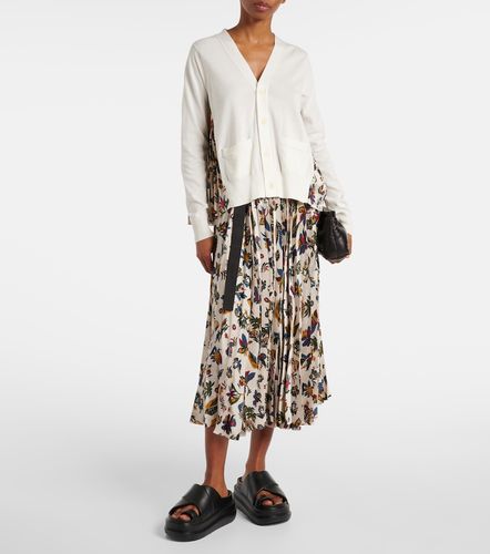 Sacai Falda midi plisada estampada - Sacai - Modalova