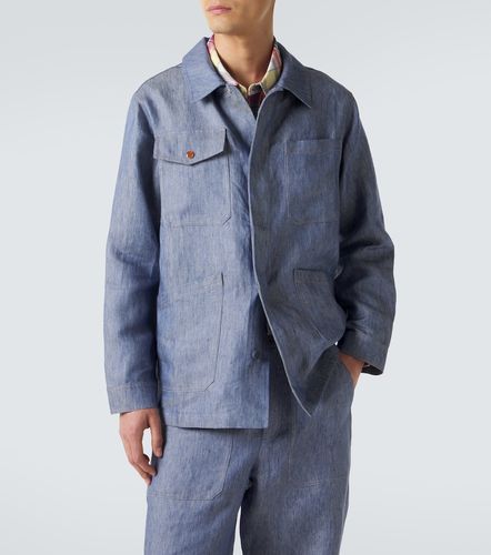 Linen denim jacket with carnelian - God's True Cashmere - Modalova
