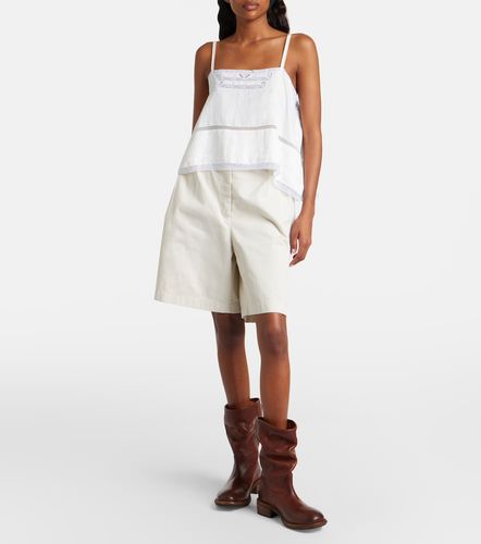 Bermudas de gabardina de algodón - Prada - Modalova