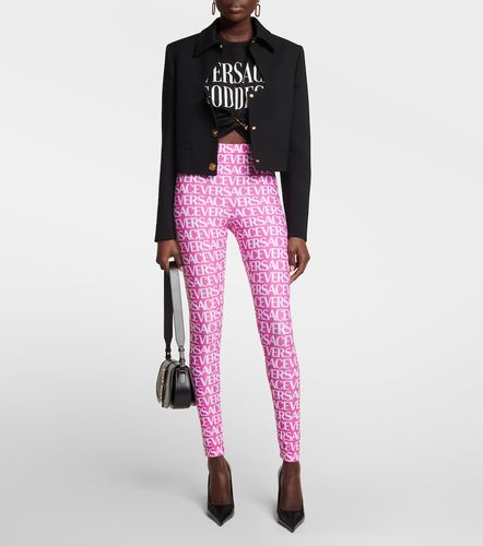 Versace Logo printed leggings - Versace - Modalova