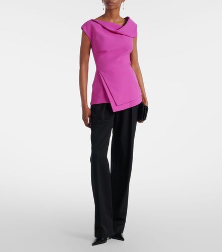 Safiyaa Farrah draped crepe top - Safiyaa - Modalova