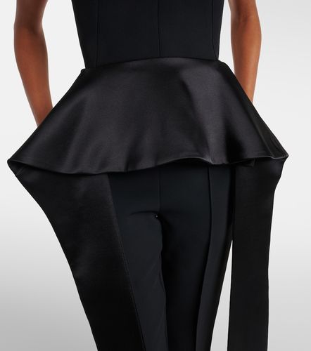 Maticevski Frame peplum satin top - Maticevski - Modalova