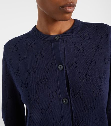 Gucci Cardigan GG in seta e cotone - Gucci - Modalova