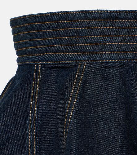 Alaïa Cinturón en denim con peplum - Alaia - Modalova
