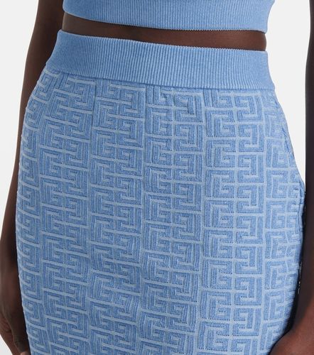 Balmain Minigonna con monogramma - Balmain - Modalova