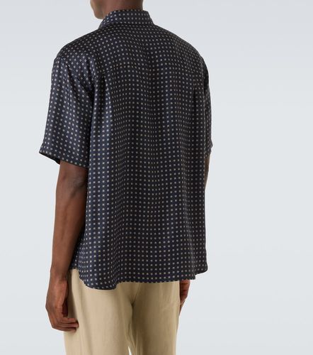 Camicia in seta con stampa - Saint Laurent - Modalova