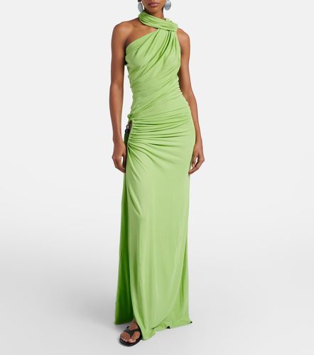 Vestido largo drapeado adornado - Christopher Esber - Modalova
