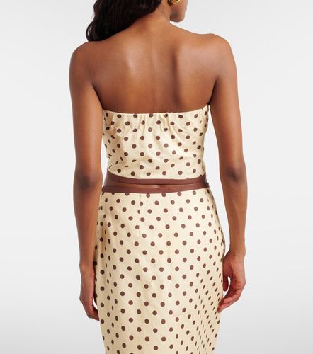 Top cropped Bowie in lino e cotone - Posse - Modalova