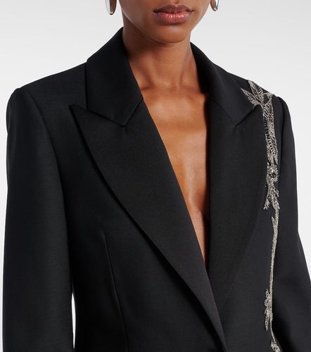 Lesia embellished wool-blend blazer - Costarellos - Modalova