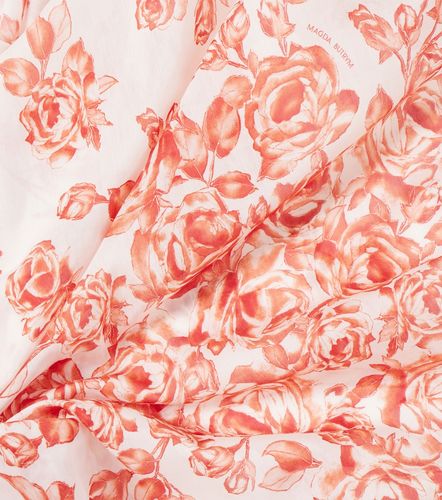 Sciarpa in cotone e seta con stampa floreale - Magda Butrym - Modalova