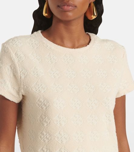 Logo cotton-blend terry jacquard minidress - Tory Burch - Modalova