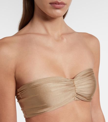 Ava metallic-effect bandeau bikini top - Jade Swim - Modalova