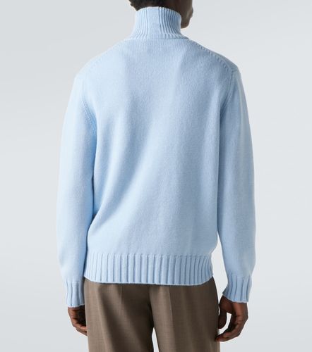 Pullover in cashmere con zip corta - Allude - Modalova