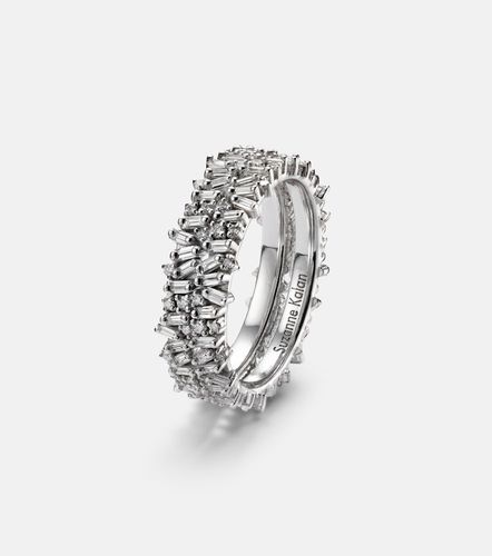 Set de anillos para smart ring Icon Mini en oro blanco de 18 ct con diamantes - Suzanne Kalan - Modalova