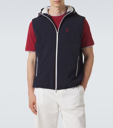 Logo padded technical vest - Brunello Cucinelli - Modalova