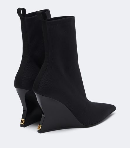 Stivaletti in maglia con zeppa - Balmain - Modalova