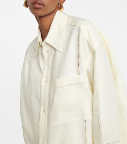 Camicia in lino oversize - Bottega Veneta - Modalova