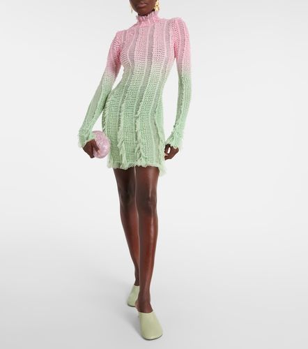 Angel printed tulle-trimmed minidress - Roberta Einer - Modalova