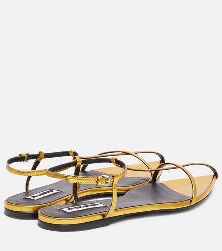 Jil Sander Metallic leather sandals - Jil Sander - Modalova