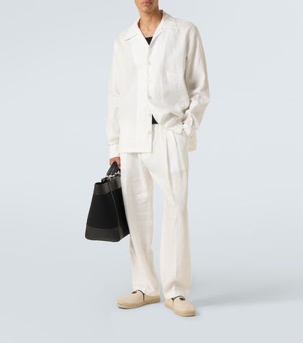 Camicia in canvas di lino - Dolce&Gabbana - Modalova