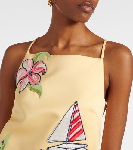 Leia beaded patch-applique minidress - Leo Lin - Modalova