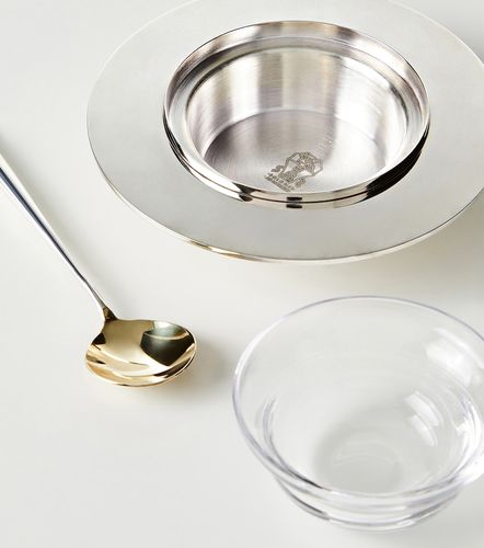 Set de caviar de acero bañado en plata - Brunello Cucinelli - Modalova