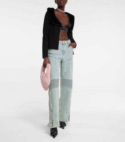 Jeans a gamba larga e vita alta - Blumarine - Modalova
