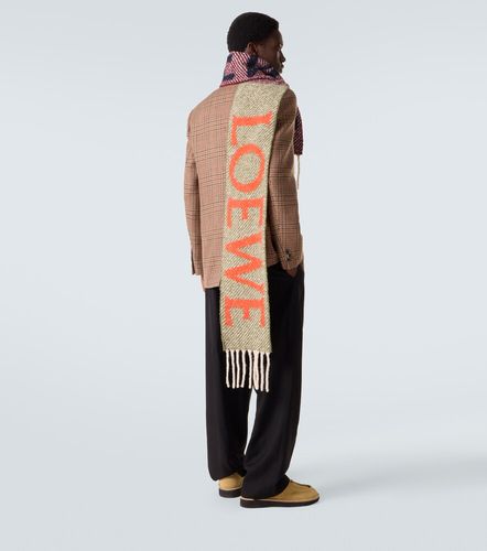 Sciarpa in misto lana e alpaca con logo - Loewe - Modalova