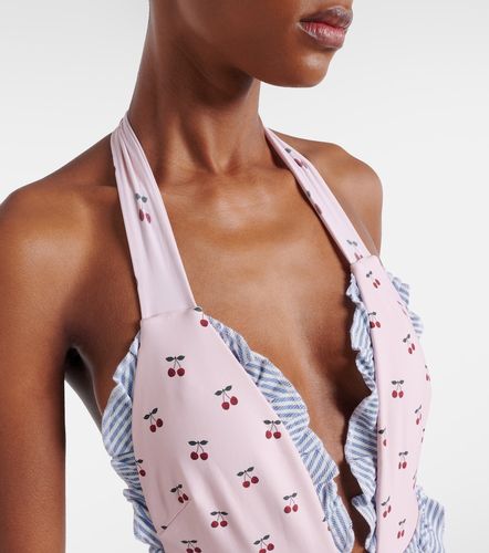 Tropez printed ruffled swimsuit - Montce - Modalova