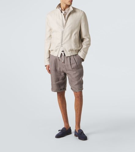Brunello Cucinelli Shorts de lino - Brunello Cucinelli - Modalova