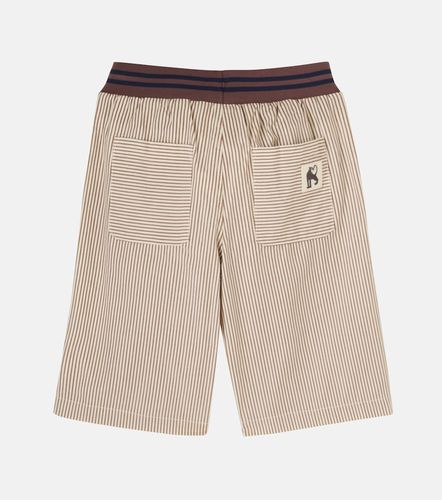 Bermudas en popelín de algodón a rayas - Mini Rodini - Modalova