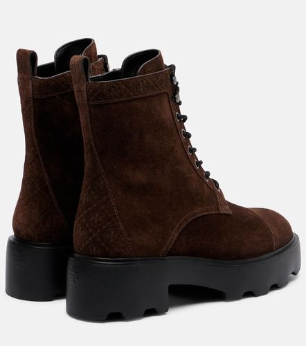 T Monogram suede combat boots - Tory Burch - Modalova