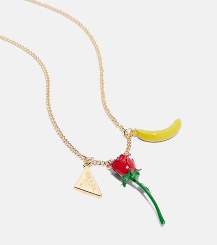 Prada Collar con colgante con logo - Prada - Modalova