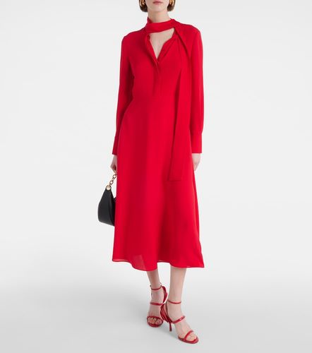 Abito midi in seta con fiocco - Valentino - Modalova