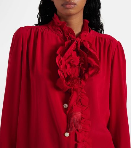 Ruffled silk crepe de chine blouse - Valentino - Modalova