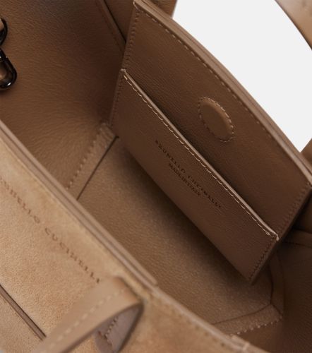 Borsa a mano Duo Medium in suede - Brunello Cucinelli - Modalova